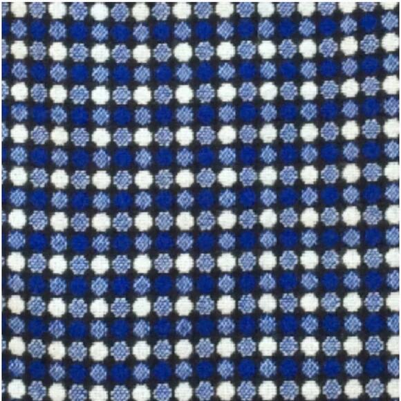 Talbots sz 16 Pencil Skirt Blue Geometric Classy Career Plus Work Wool Blend - Picture 4 of 5